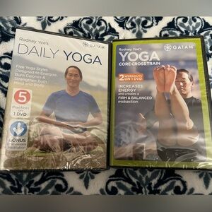 2 BRAND NEW Rodney Yee’s Yoga DVD’s Daily Yoga DVD’s
